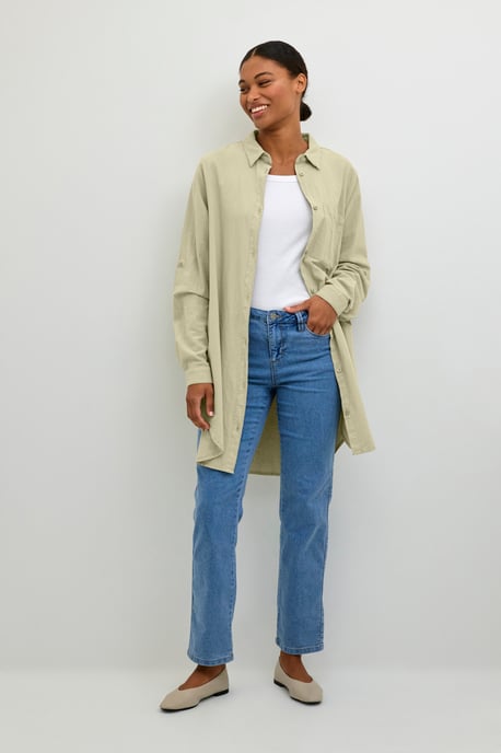 Long sleeved shirt Loose fit Seagrass - Image 1