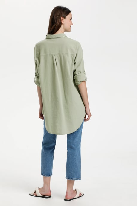 Long sleeved shirt Loose fit Seagrass - Image 2