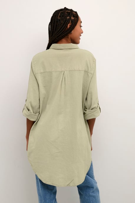 Long sleeved shirt Loose fit Seagrass - Image 5