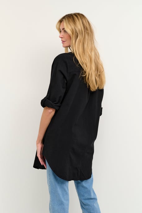 Long sleeved shirt Loose fit Black Deep - Image 5
