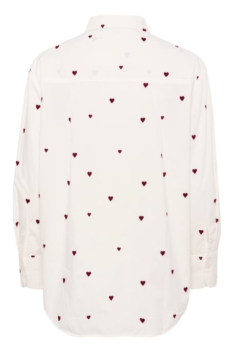 Overhemd met lang mouwen Oversize fit Ice Burgundy Harts white - Image 5