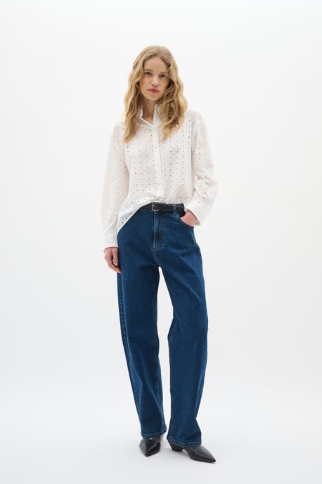 Long sleeved shirt Loose fit Pure White - Image 2