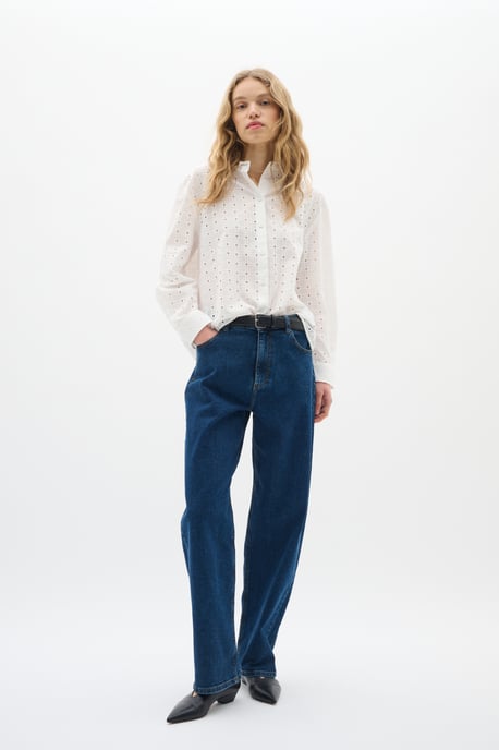Long sleeved shirt Loose fit Pure White - Image 4