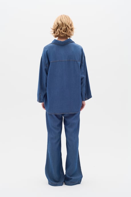 Denim shirt Boxy fit Medium Blue - Image 2