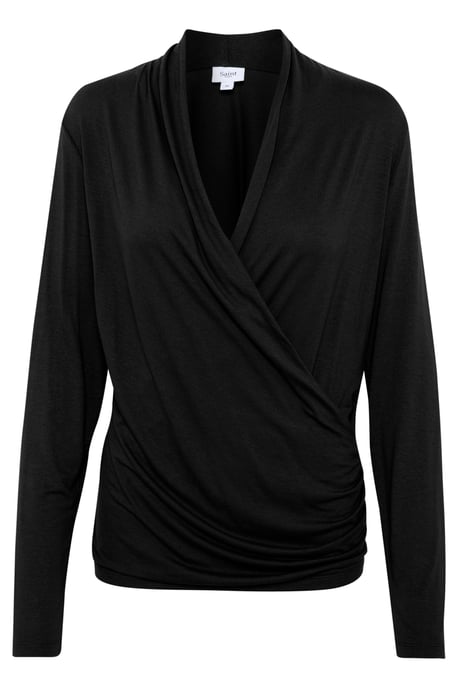 Shirt with long sleeve Regular fit Black - Image 4