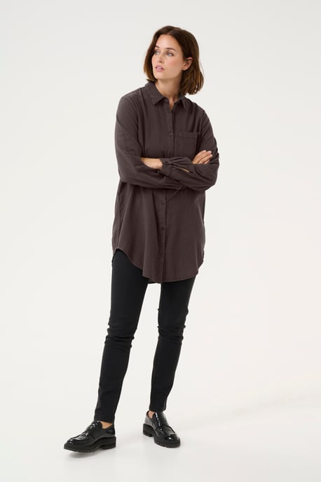 Long sleeved shirt Loose fit Black Oyster - Image 1
