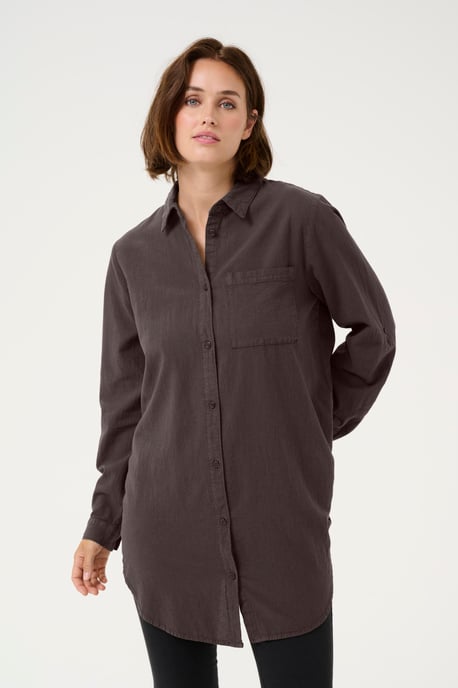 Long sleeved shirt Loose fit Black Oyster - Image 5