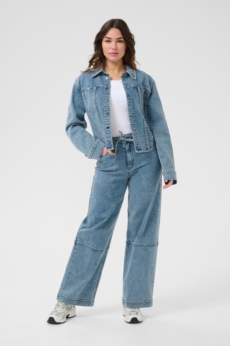 Denim shirt Shaped fit Washed Blue Denim - Image 1