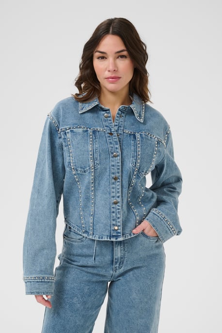 Denim shirt Shaped fit Washed Blue Denim - Image 3