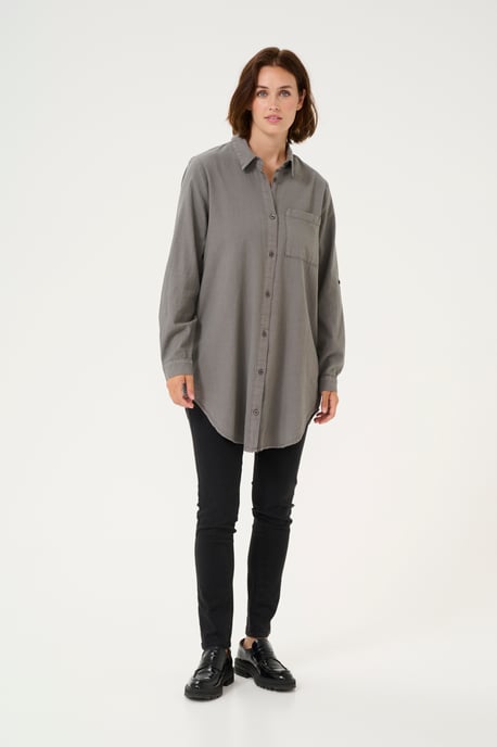 Long sleeved shirt Loose fit Smoked Pearl - Image 1