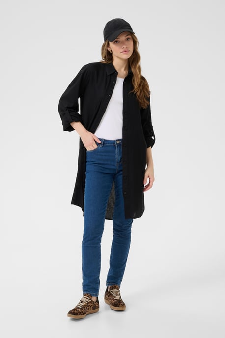 Long sleeved shirt Loose fit Black Deep - Image 2