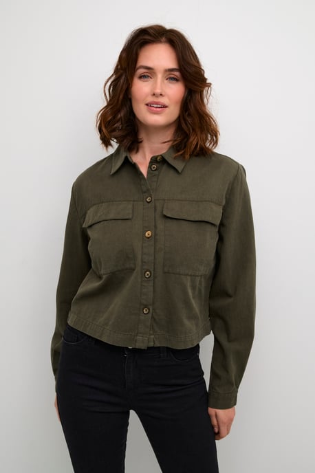 Overhemd met lang mouwen Regular fit Forest Night dark green - Image 2