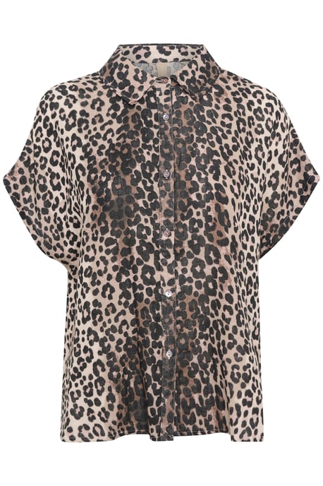 Shirt with short sleeve Oversize fit Leopard - Image 4