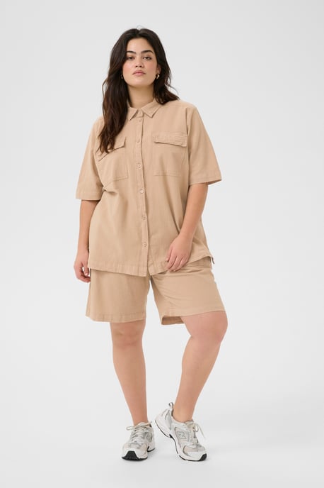 Korte mouwen shirt Loose fit Classic Sand - Image 1