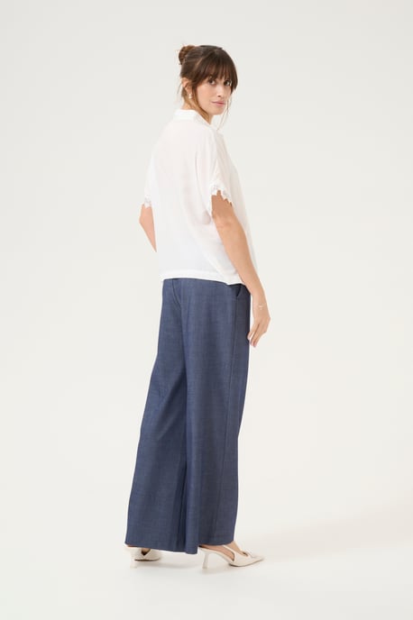 Shirt with short sleeve Relaxed fit Spring Gardenia - Image 2