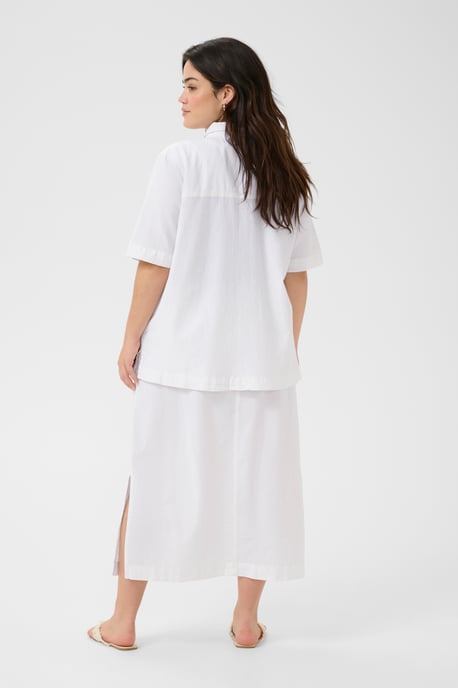 Short sleeved shirt Loose fit Chalk - Image 2