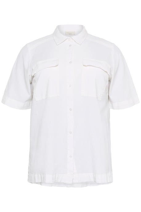 Short sleeved shirt Loose fit Chalk - Image 4