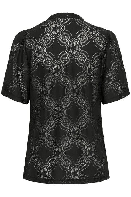 Korte mouwen shirt Regular fit Blac - Image 5
