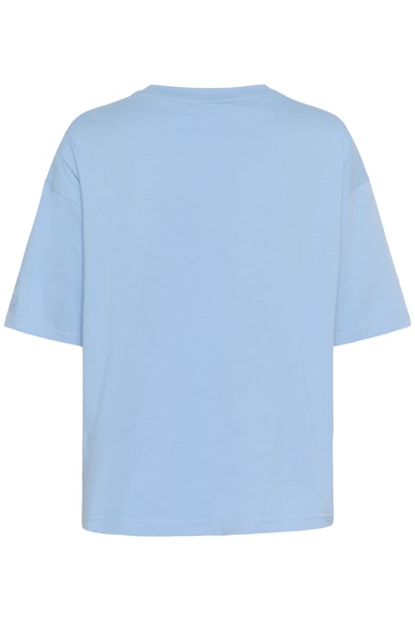 T-shirt Oversize fit Vista Blue W. Chalk Embroidery - Image 5