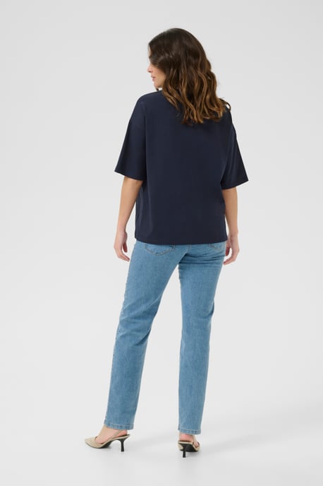 T-shirt Oversize fit Midnight M. W Chalk embroidery - Image 2