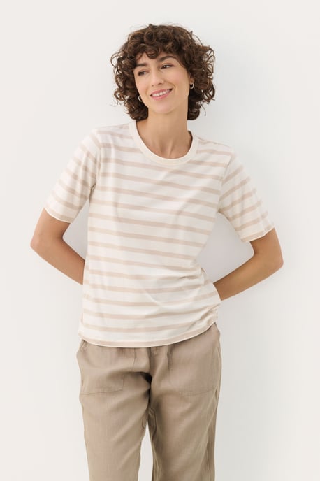 T-shirt Regular fit French Oak and White Stripe - Image 2