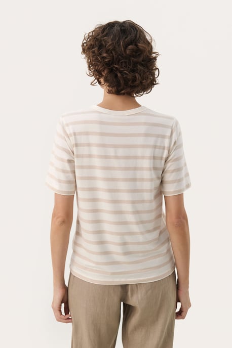 T-shirt Regular fit French Oak and White Stripe - Image 3