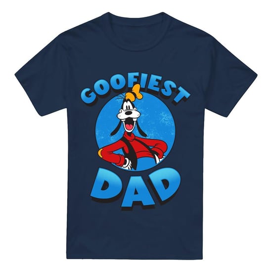 Disney Mens Goofiest Dad Goofy T-Shirt (Navy) - Image 1