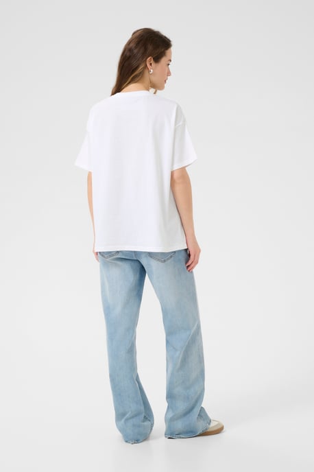 T-shirt Loose fit Optical White W Black Deep Sun - Image 4