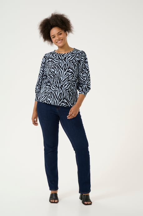 T-shirt Regular fit Blue / Black graphic - Image 1