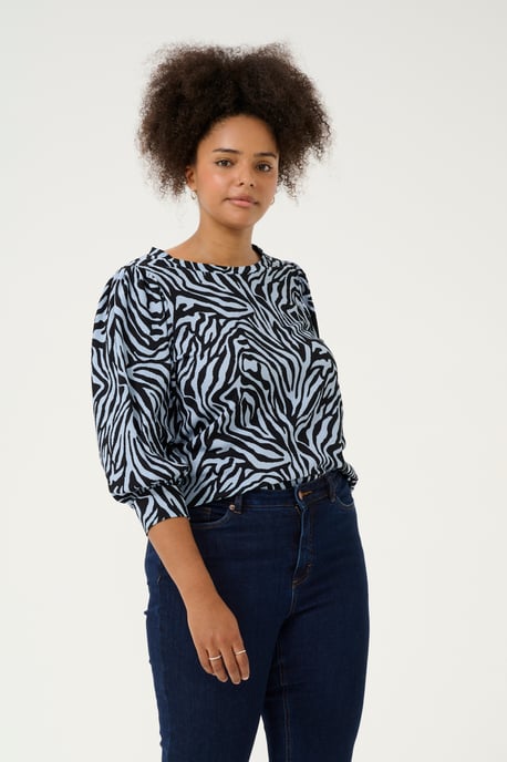 T-shirt Regular fit Blue / Black graphic - Image 3