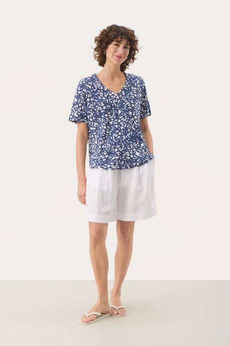 T-shirt Relaxed fit Oceana Graphic Print blue white - Image 1