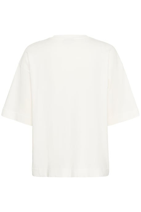T-shirt Loose fit Chalk w. Fiery Red - Image 5