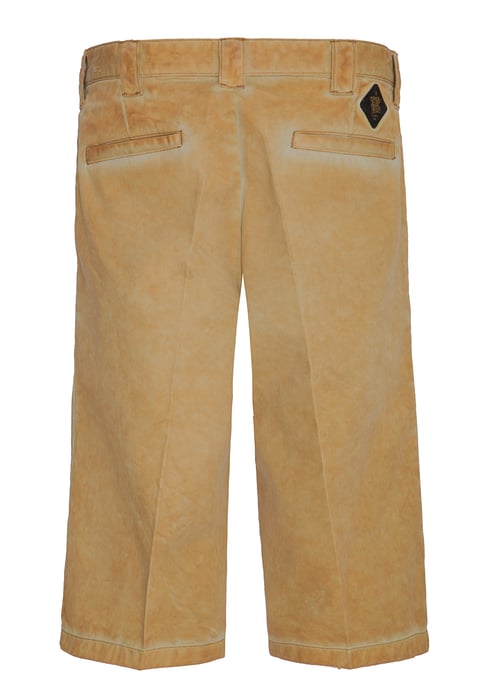 King Kerosin Herren King Kerosin Workwear Shorts in Oil-Washed Optik Garage Wear senf - Image 2