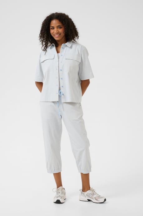 Pants Suiting Relaxed fit Nantucket breeze/White stripe light blue - Image 2