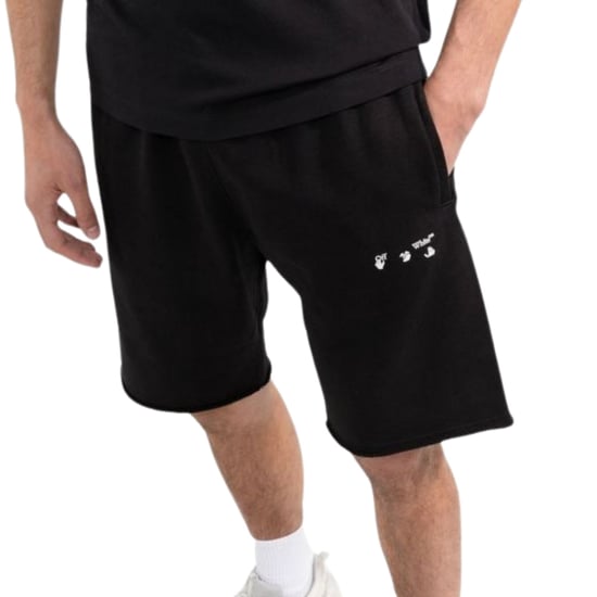 Off-White OW Logo Zwarte Sweat Shorts - Image 3
