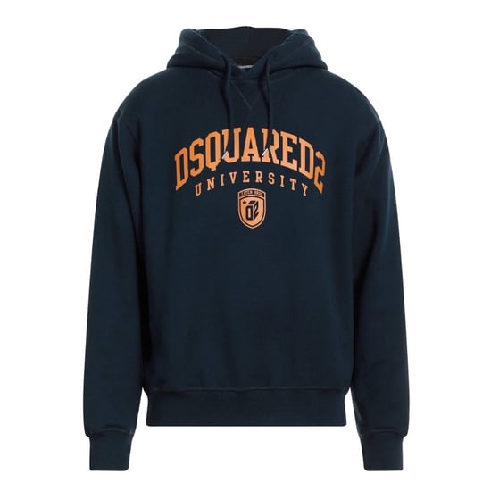 Dsquared2 Cool Fit Varsity Design Mörk Marinblå Hoodie - Image 1