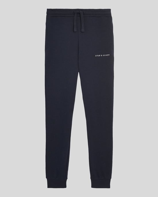 Lyle & Scott Kids Script Embroidered Jogger - Dark Navy - Image 3