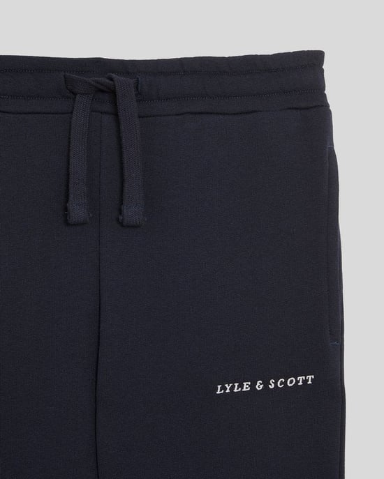 Lyle & Scott Kids Script Embroidered Jogger - Dark Navy - Image 4