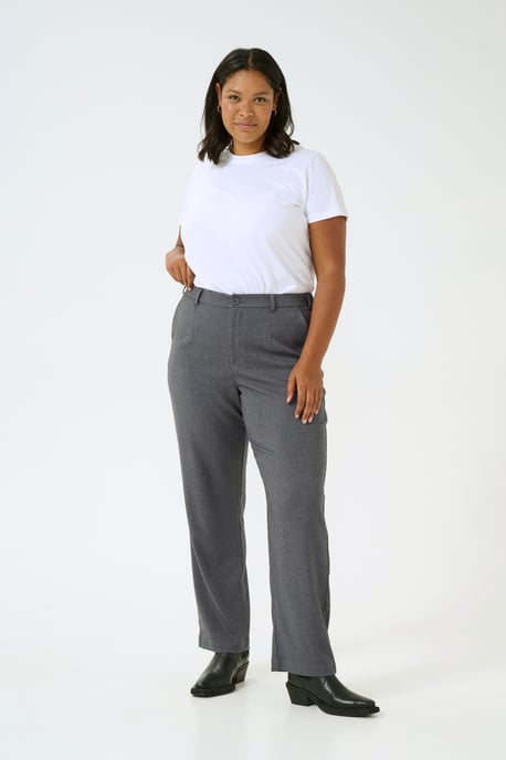 Pants Suiting Loose fit Dark Grey Melange - Image 2