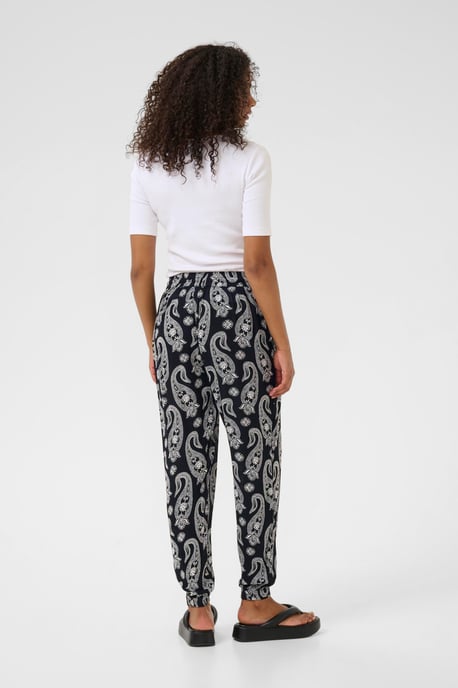 Pants Suiting Regular fit Black / Chalk Paisley - Image 2