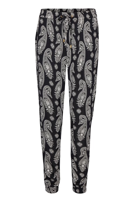 Pants Suiting Regular fit Black / Chalk Paisley - Image 5