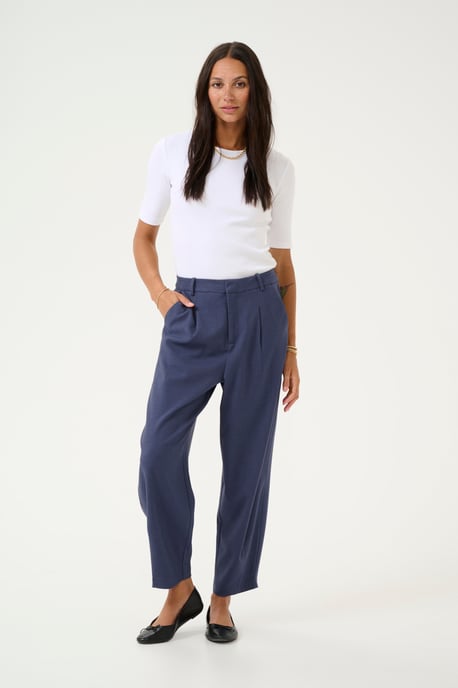 Pants Suiting Regular fit Blue Indigo Melange blue - Image 1