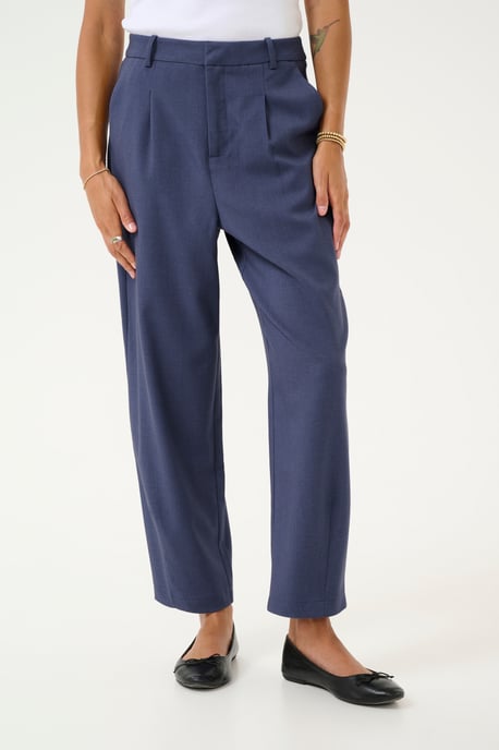 Pants Suiting Regular fit Blue Indigo Melange blue - Image 2