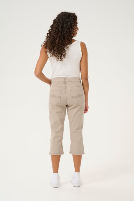 Casual pants Slim fit Dune/White Stripe - Image 2