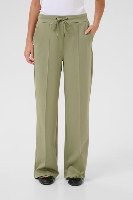 Pants-knitted Regular fit Oil Green - Image 3