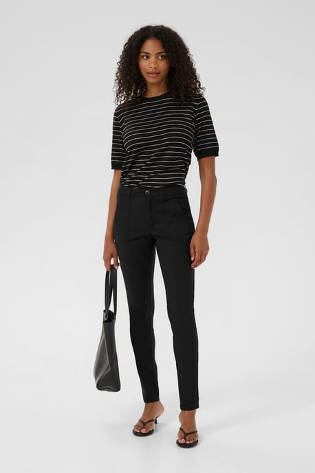 Casual pants Regular fit Black deep - Image 4