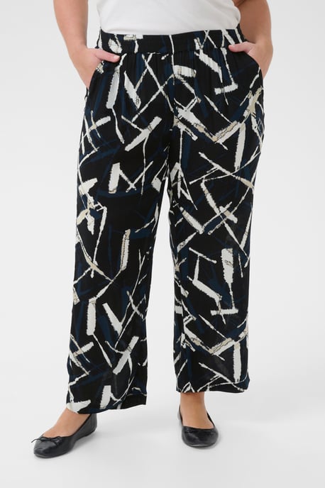 Casual pants Loose fit Black/Midnight Marine Graphic - Image 3