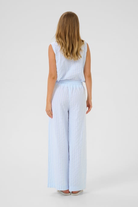 Casual pants Loose fit Blue/White Stripe - Image 2