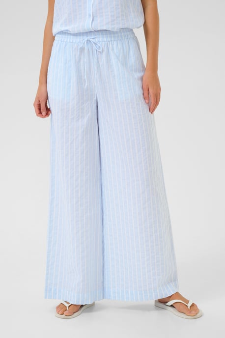 Casual pants Loose fit Blue/White Stripe - Image 3