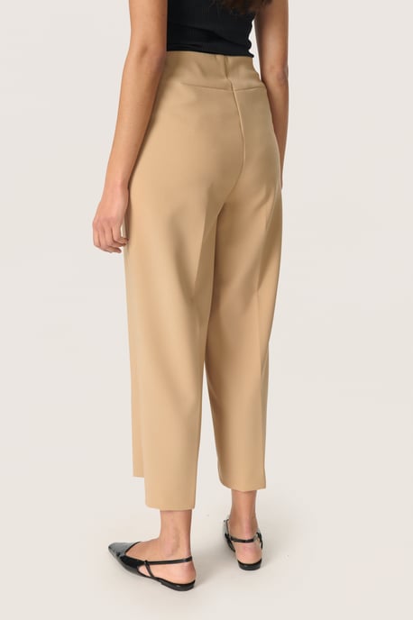 Pants-knitted Regular fit Travertine - Image 4